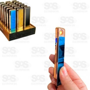 Isqueiro Elétrico Por Indução Recarregável Cores Variadas Luatek LH-050