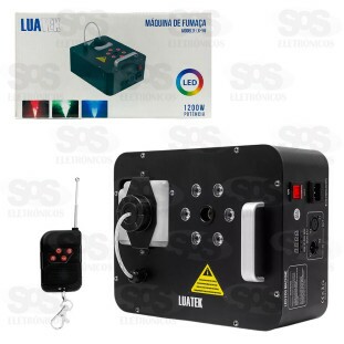 Máquina de Fumaça Com LED RGB 110V 1200W Luatek LK-Y6-1200W