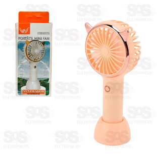 Mini Ventilador Recarregável Com Suporte Altomex AL-F1902