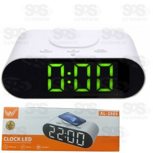 Relógio Despertador Com Carregamento Por indução Altomex AL-2889