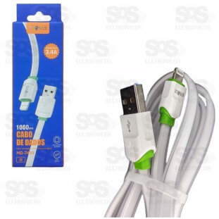 Cabo USB Para Iphone 1Metro Inova MD-7419