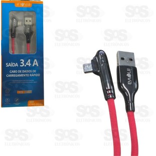 Cabo De USB Para Micro USB V8 1 Metro 3.4 Inova CBO-6048