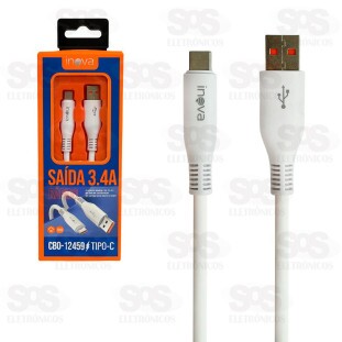Cabo De Dados Rápido Type C 3.4A 1 Metro Inova CBO-12459