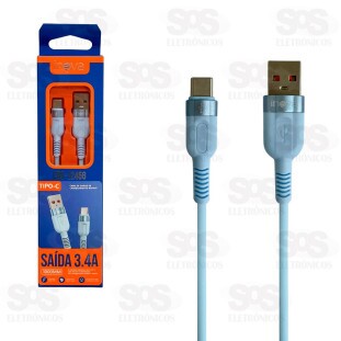 Cabo De Dados Type C 3.4A 1 Metro Inova CBO-12456