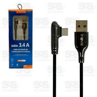 Cabo De Dados Type C 3.4A 1 Metro Inova CBO-6049