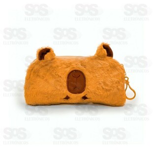 Estojo Escolar Pelúcia Capivara Polibrinq SCB111