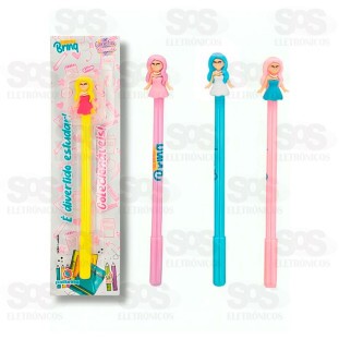 Caneta Esferográfica Divertida Boneca Polibrinq SCB45