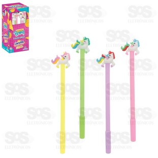 Caneta Divertida Unicórnio Caixa 20 Unidades Polibrinq SB010