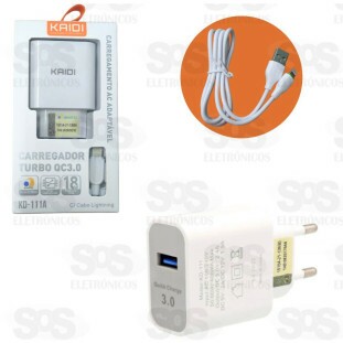Carregador 3.0A Com Cabo Iphone 18W Kaidi KD-111A