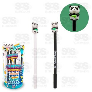 Caneta Panda Caixa 20 Unidades Polibrinq SCB156