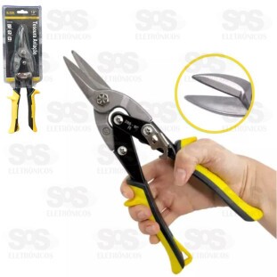 Tesoura Corta Chapa Aviação 10" Reta B-Tek BT390