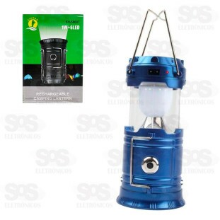 Lampião Lanterna De LED Camping Painel Solar SH-5800T