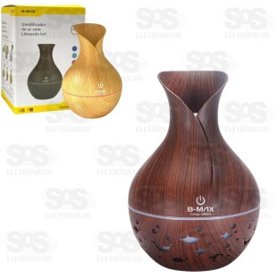 Difusor Umidificador De Ar Com LED Colorido 130ml B-Max BM060