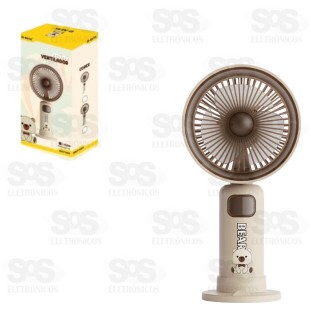 Mini Ventilador Bear Recarregável B-Max BM-F1084