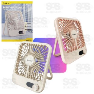 Mini Ventilador Com Display Digital B-Max BM-F1091