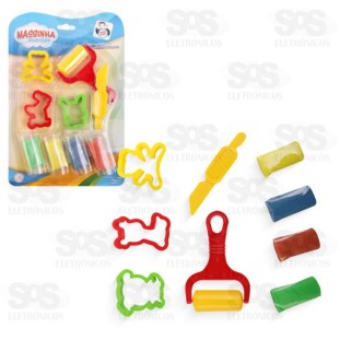 Conjunto Massinha De Modelar 9 peças Pica-Pau 4283