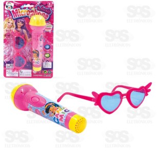 Kit Pop Star Microfone e Óculos Pica Pau 3475