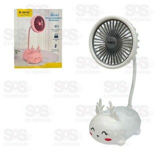 Mini Ventilador Bichinho Recarregável B-Max BM-F948