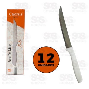 Kit Facas De Mesa 12 Unidades Caerus CRS-2652