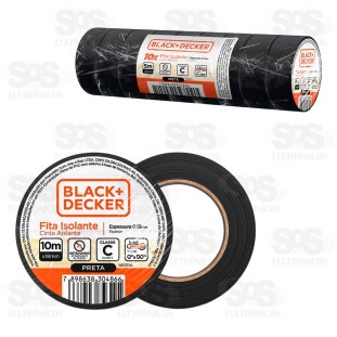 Fita Isolante 10 Metros Classe C 10 Unidades Black+Decker