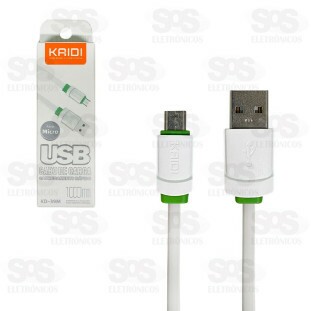 Cabo De Carregamento Micro USB V8 1 Metro Kaidi KD-39M