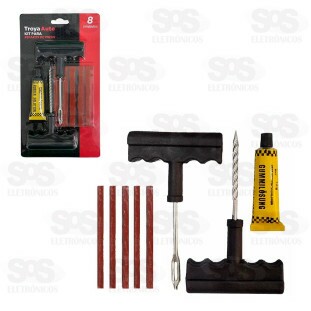 Kit Reparo Para Pneus Sem Câmara TroyaTools TRY-0039