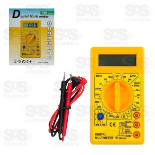 Multímetro Digital Com Cabo DT-830B