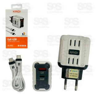 Carregador Turbo USB+PD 45W Kaidi KD-692CC