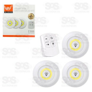 Kit 3 Luminárias Spot Com Controle Remoto Altomex AL-B1310