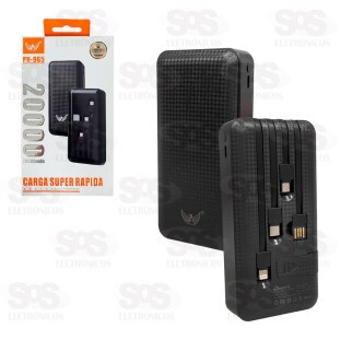 Carga Extra 20.000mAh Com 4 Interfaces Altomex PN-965