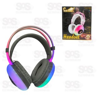 Fone De Ouvido Bluetooth Com LED Eletromex EL-1508