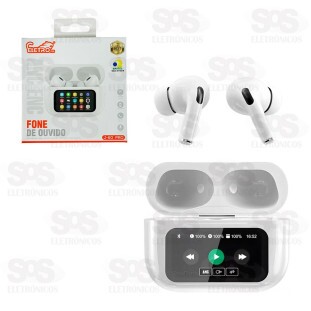 Fone de Ouvido Bluetooth Com Painel Touch Eletromex J-60 Pro