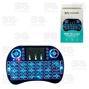 Mini Teclado Sem Fio Com Touchpad Maxmidia MAX-TEC3
