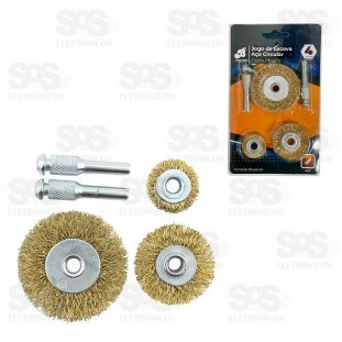 Jogo de Escova Aço Circular 3 Peças Barcelona BAR-326007-6