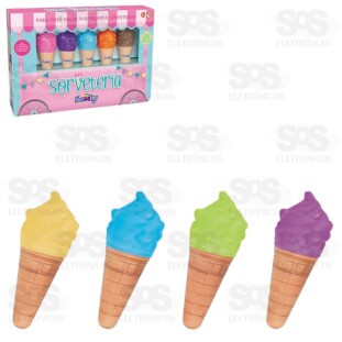 Kit Sorveteria 5 Sorvetinhos Nova Toys 1186