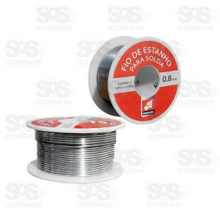 Estanho em Fio 0.8mm para Solda 80G BAR-323002-1