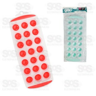 Forma Para Gelo Fundo De Silicone 21 Divisões Top Útil TOP0365