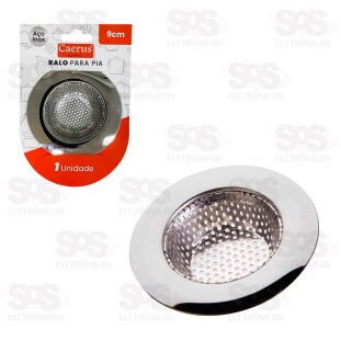 Ralo Para Pia 9CM Aço Inox Caerus CRS-9040/2847