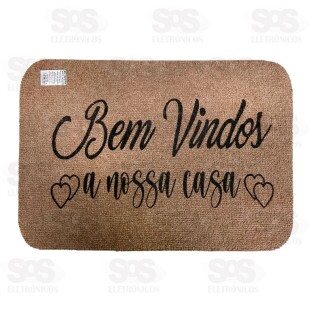 Tapete Macio Para Porta Antiderrapante 53x37CM Estampas Variadas