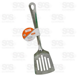 Espátula Vazada Aço Inox 24,5CM Caerus CRS-2753