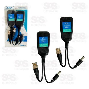 Conector Balun RJ45 Com Alimentação Aitek Sigma P104