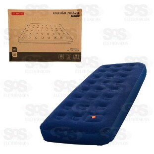 Colchão Inflável Tecido Suede Solteiro Tomate MC-41B