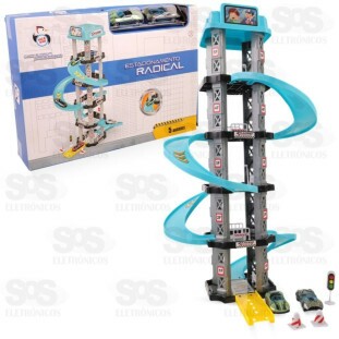 Pista Estacionamento De Carros Radical 5 Andares 45 Peças Pica Pau PI4159