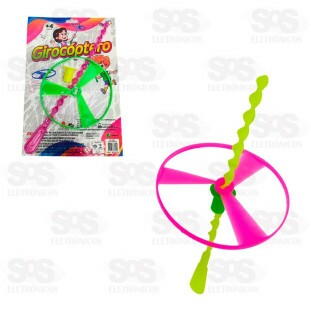 Lançador Girocóptero Skin Colorido Mini Toys 6341