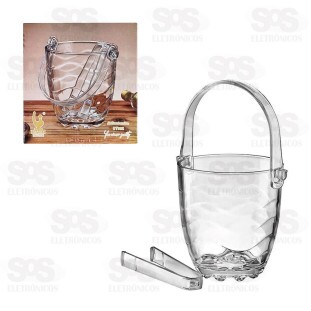 Balde Para Gelo De Vidro Com Pegador 800ML BT002