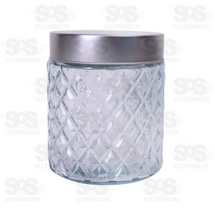 Pote De Vidro Redondo Com Tampa 800ML WG11142