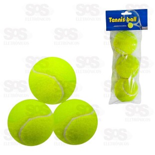 Kit Bola de Tênis 3 Unidades 919