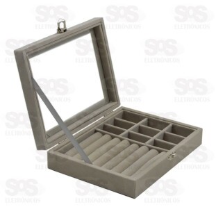 Estojo Porta Jóias Com Divisórias B-Max BM-F1107