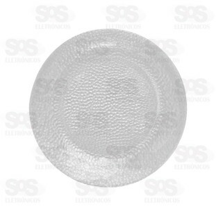 Prato Translúcido Raso Vidro Forjado 22CM Durax