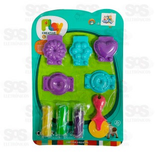 Conjunto De Massinha Com Forminhas Toy King TK-AB7227